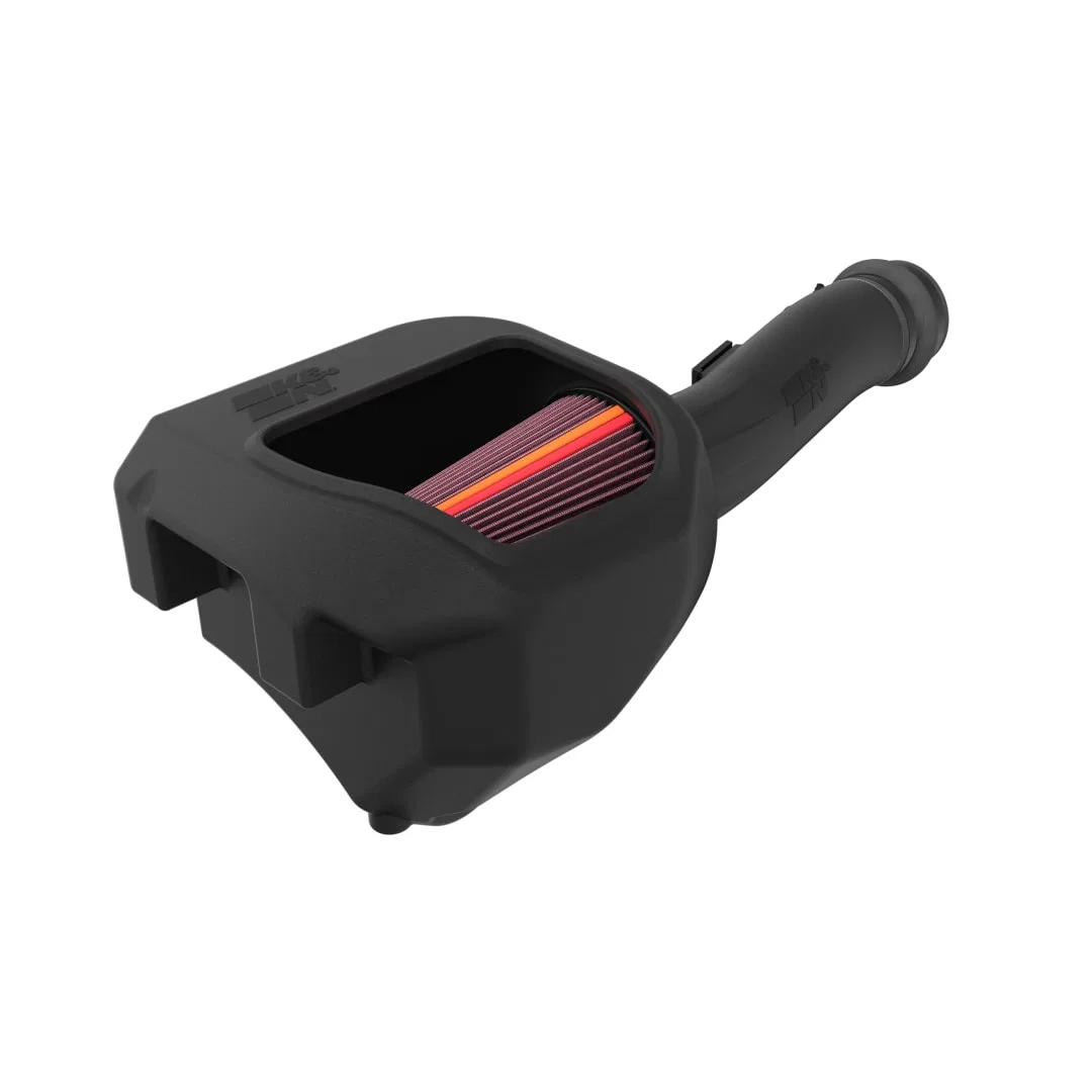 50-1598 – K&N FILTER Cold Air Intake, Black Polyethylene Tube Red Filter With Heat Shield